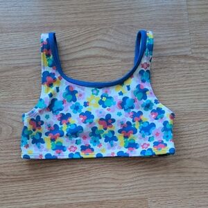 Boden Colorful Floral Kids Bikini Top